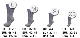 Sock Size Chart