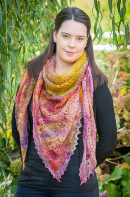 Lambswool Lacy Square Shawl