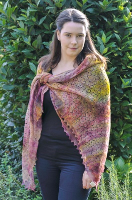 Lambswool Lacy Square Shawl